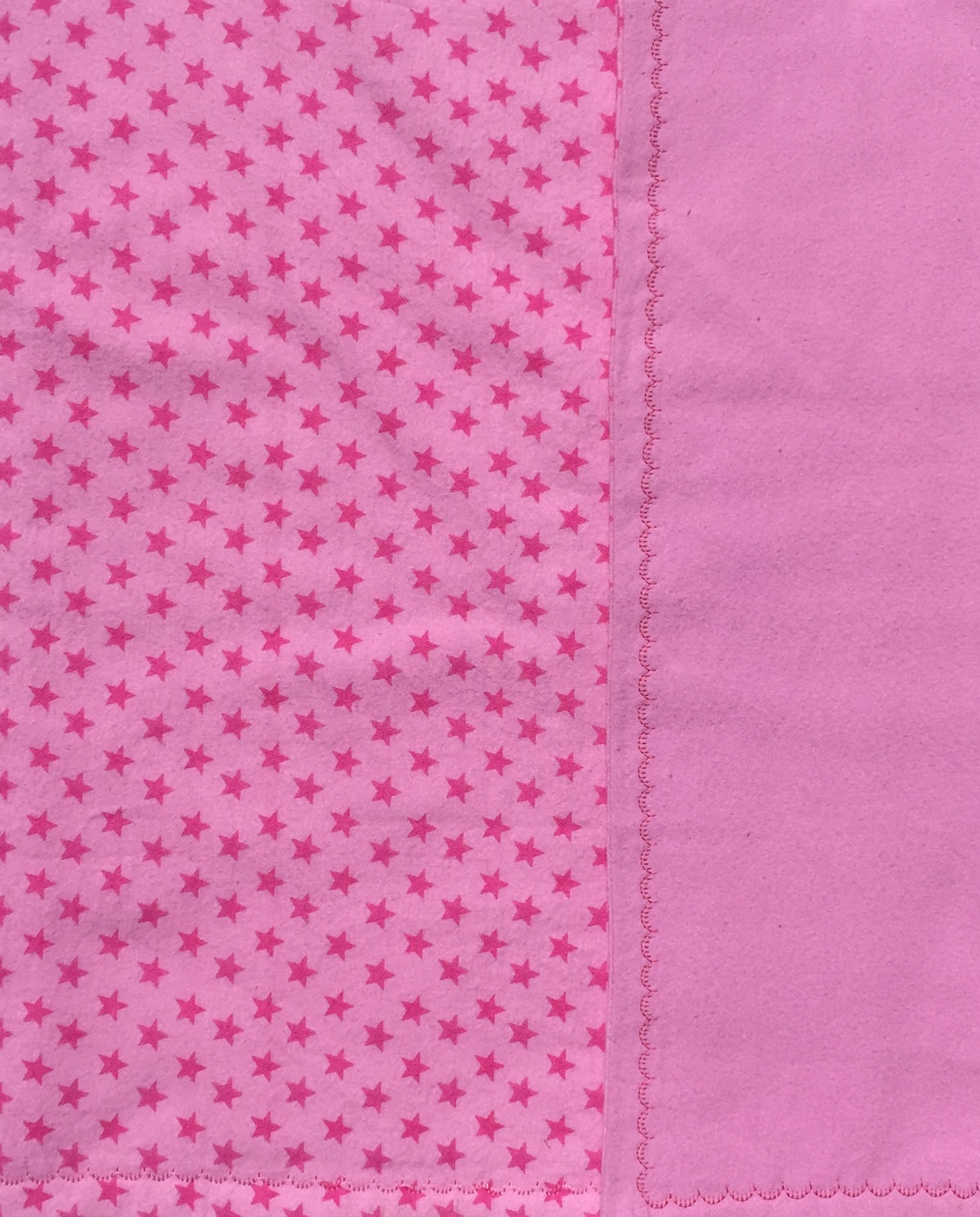 Pink Star Baby Blanket