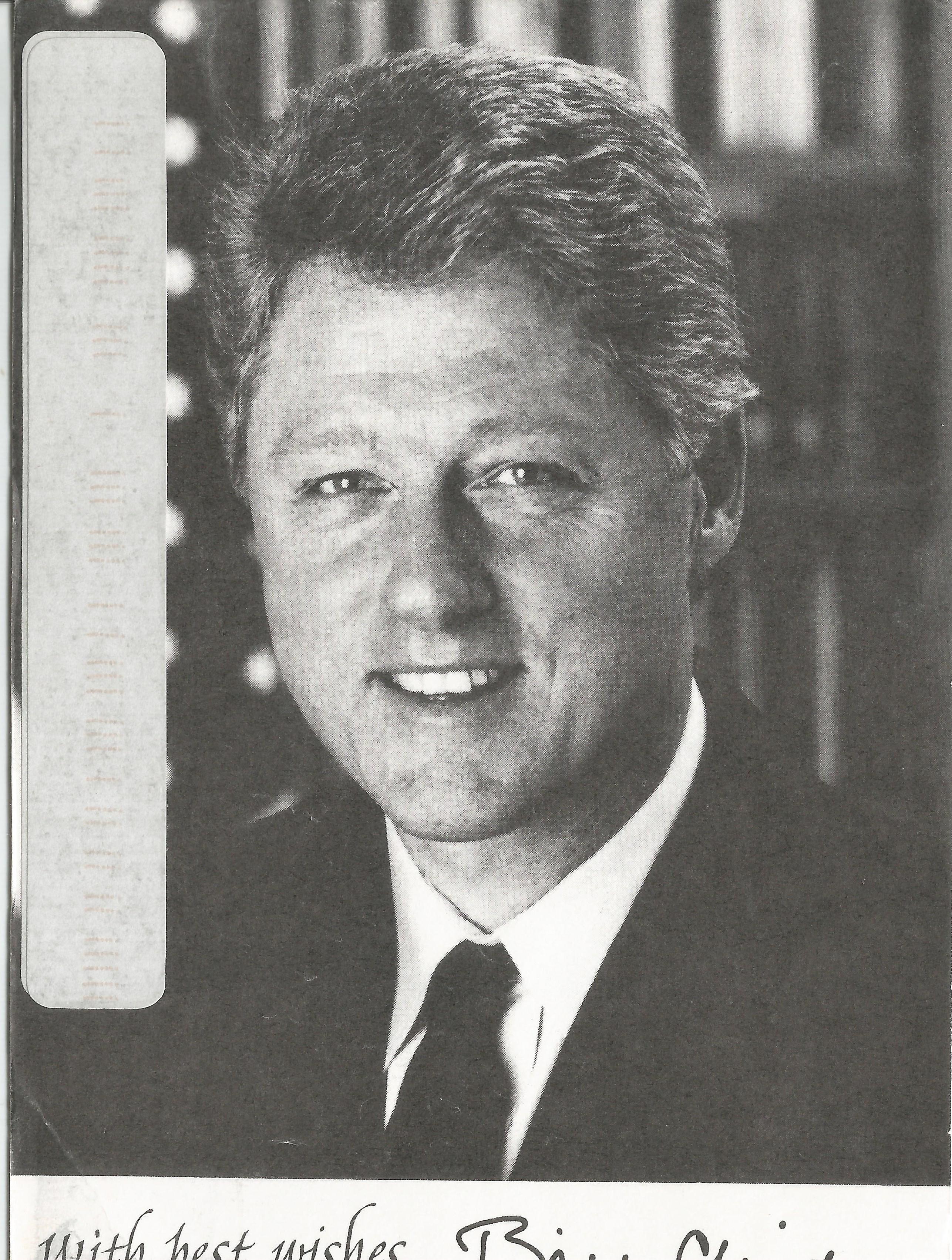 Large Clinton Postcard