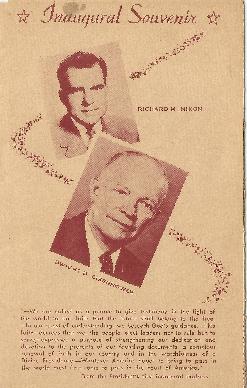 1957 Inaugural Sovenir Pamphlet