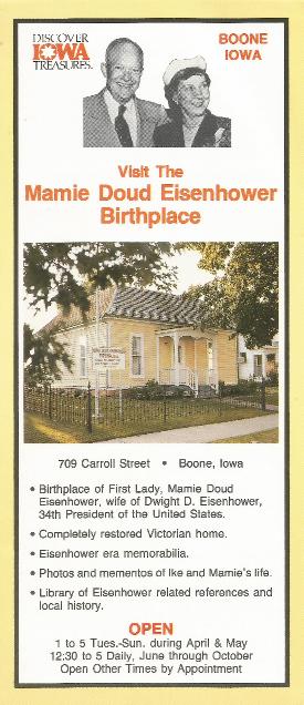 Mamie Eisenhower Birthplace card
