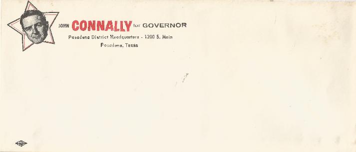 John Connally for Governor