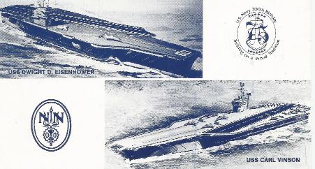 USS Eisenhower postcard