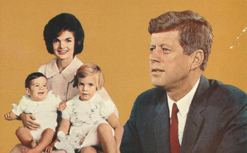 JFK Family postcard