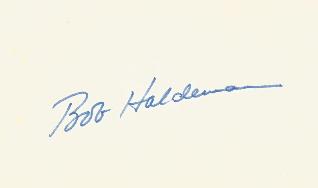 H R Haldeman - Presidential Advisor Card