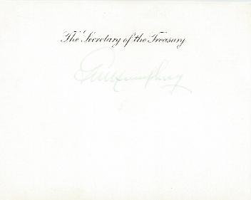 George Humphrey - Treasury Secretary