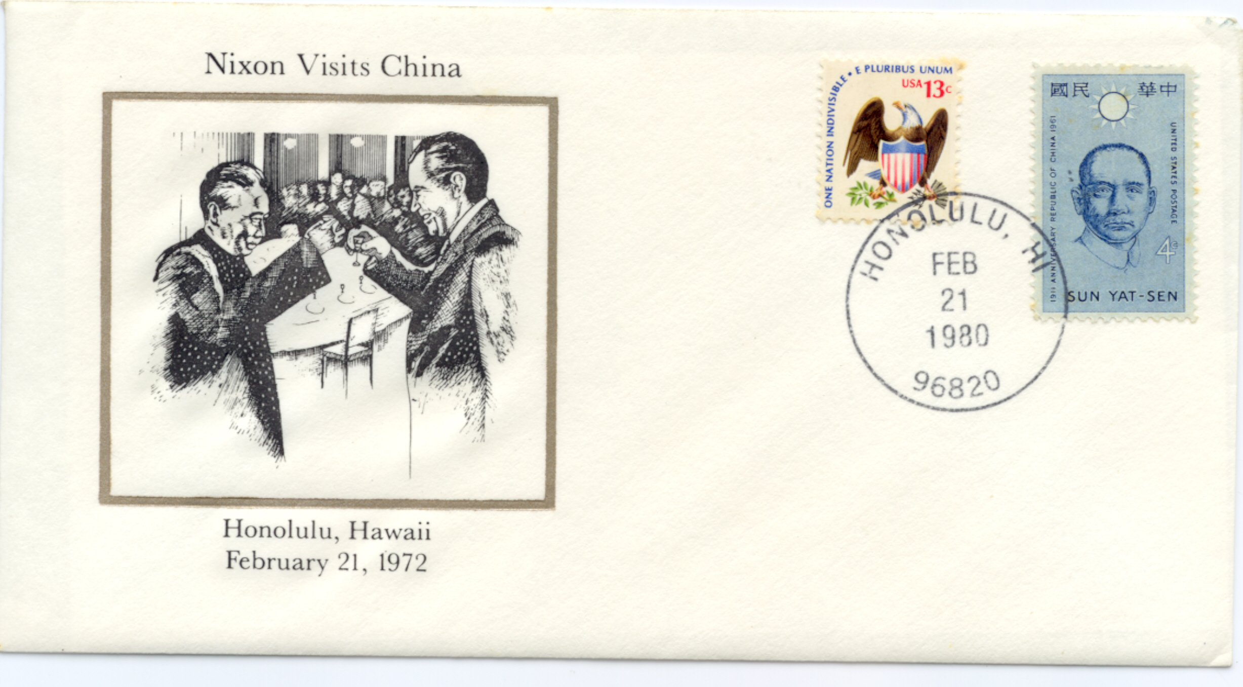 Nixon Visits China Anniv 2-21-80