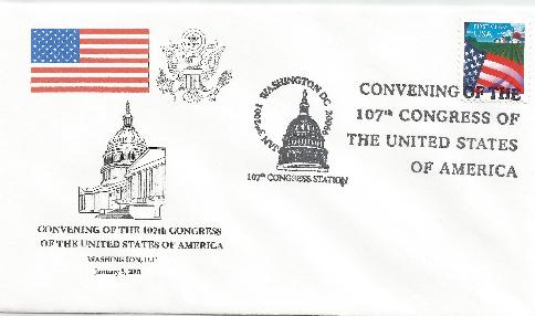 107th US Congress convening
