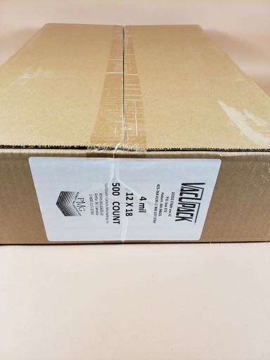 4 MIL 500 COUNT 12 X 18  COMMERCIAL FLAT BAGS
