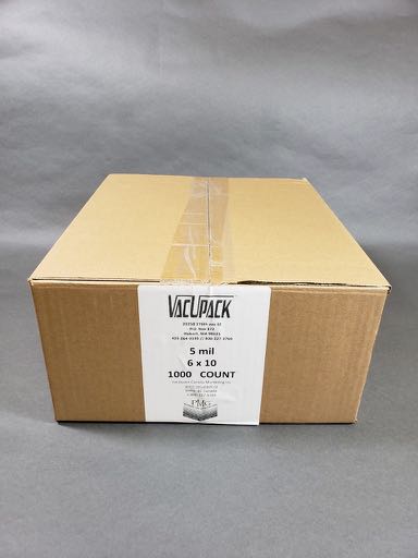 5 MIL 1000 COUNT 6X10 COMMERCIAL FLAT BAGS