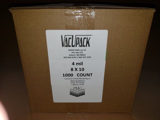 4 MIL 1000 COUNT 8X10 COMMERCIAL FLAT BAGS