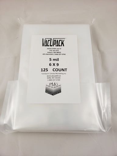 5 MIL125 COUNT 6X9 COMMERCIAL FLAT BAGS