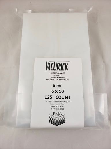 5 MIL 125 COUNT 6X10 COMMERCIAL FLAT BAGS
