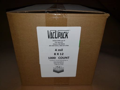 4 MIL 1000 COUNT 8X12 COMMERCIAL FLAT BAGS