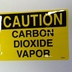 Caution Carbon Dioxide Vapor Work Place Safety Vinyl Glossy Laminate Decal