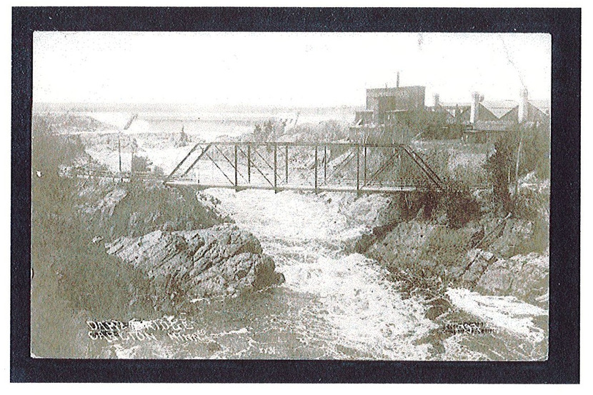 image of dam and bridge in Carlton - year unknown