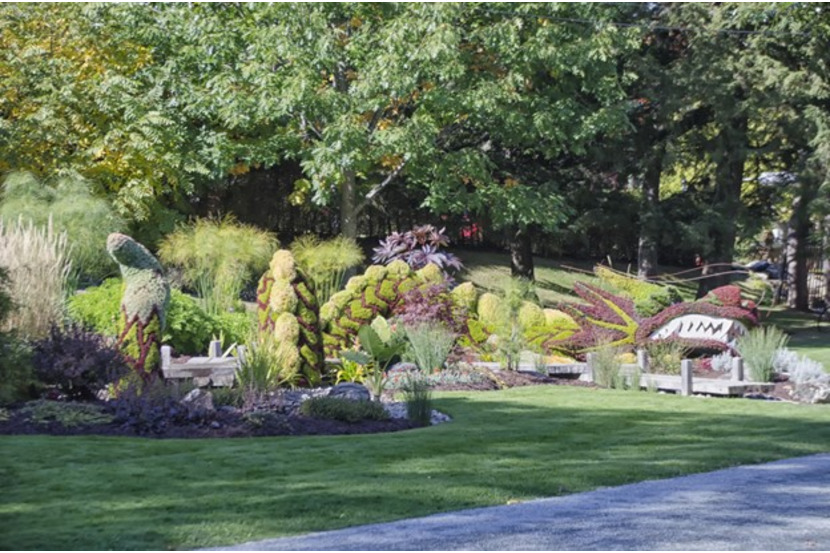 LAWN WITH ROCK LANDSCAPING