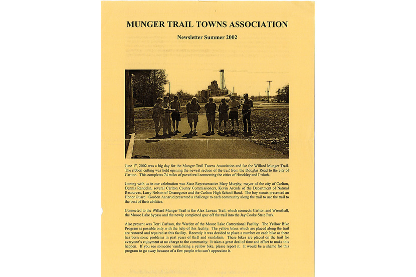 image of article about trail opening