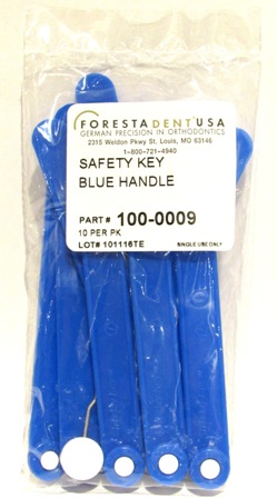 Forestadent Blue Swivel Safety Keys