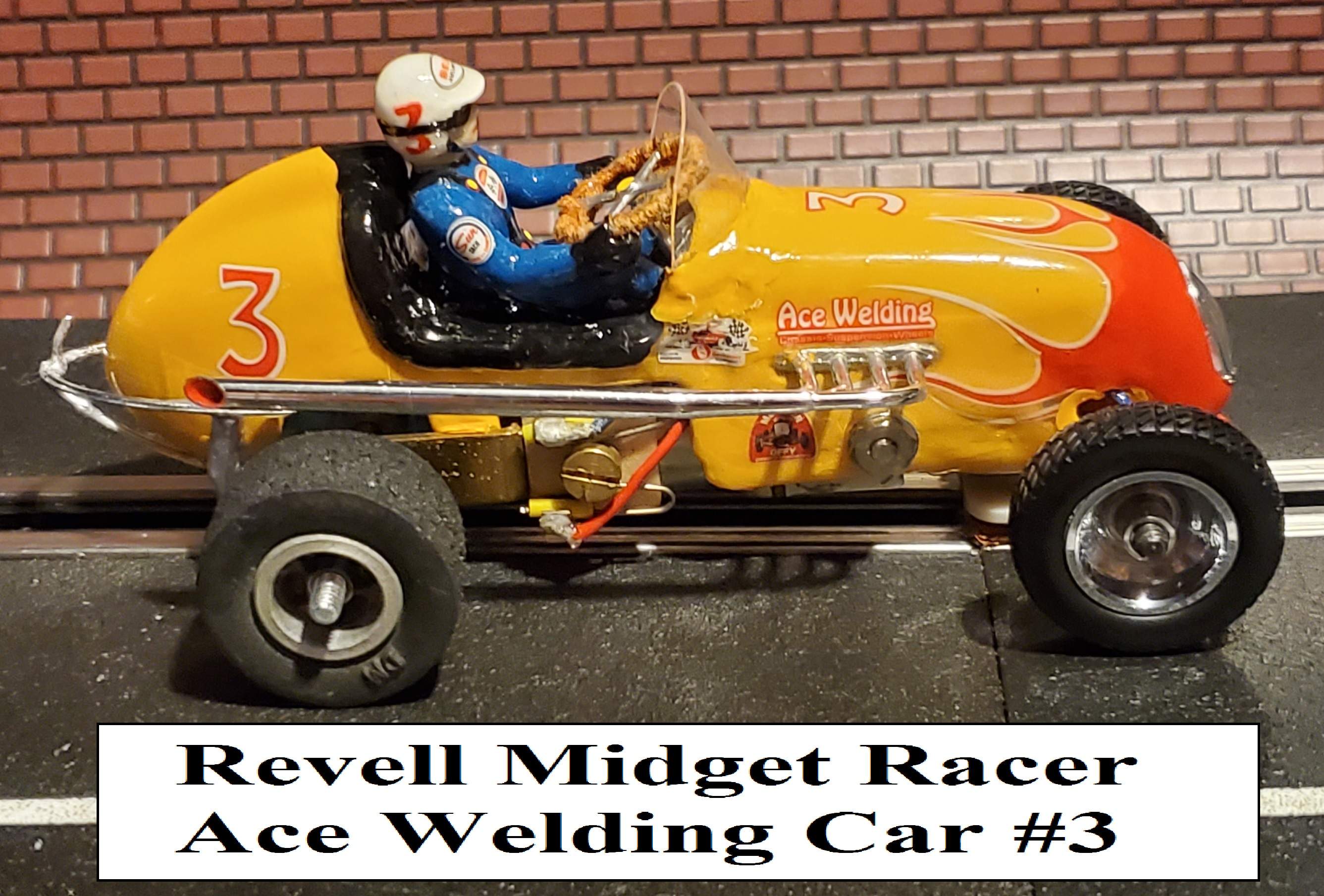 * SOLD 7-11-23 * * SALE for Charles E. Save $50 off vs our $299.99 Ebay Store * Revell Midget Racing Special Slot Car 1/32 Scale – Car #3