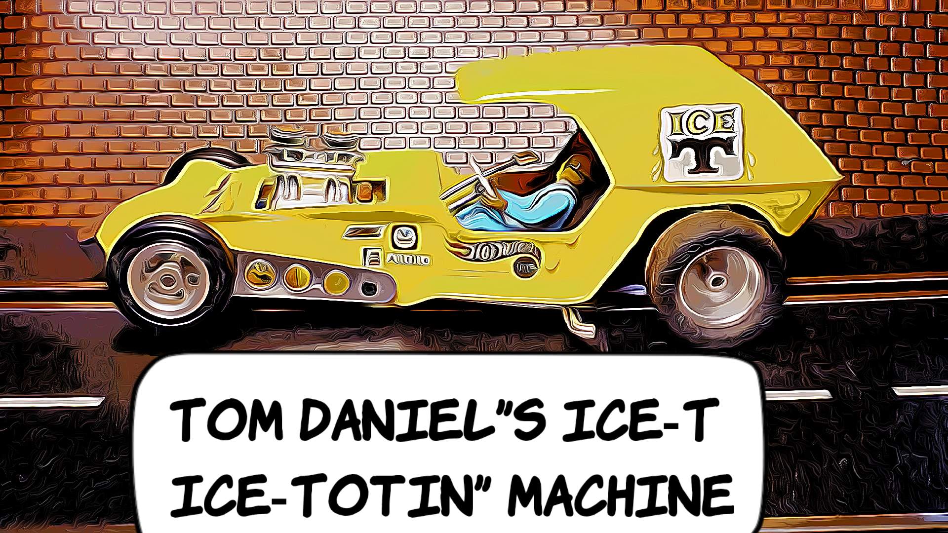 * Sale * * SOLD * Monogram Tom Daniel’s ICE T “ICE -Totin' Machine” Racer Slot Car 1/24 Scale     