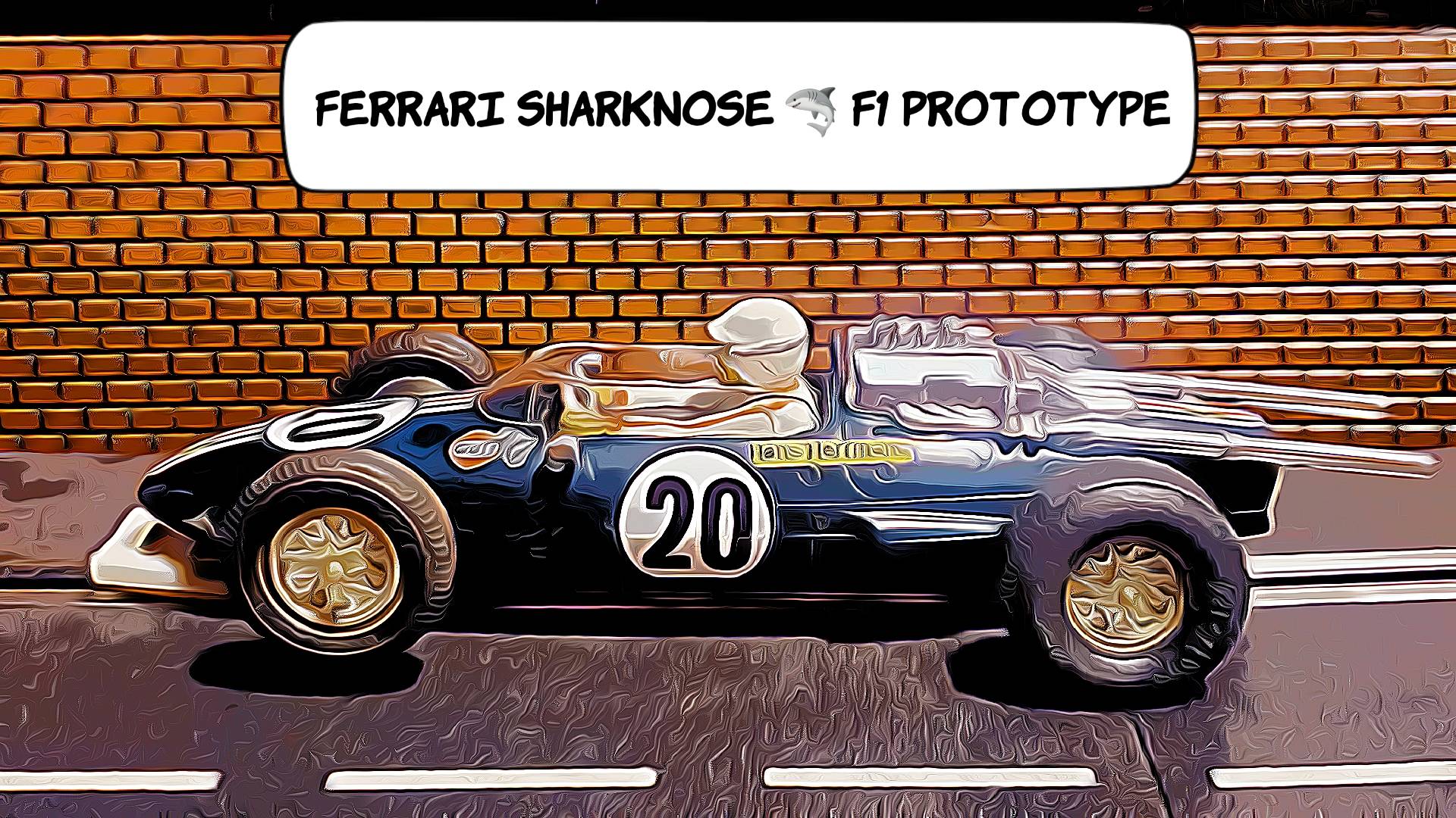 * Sale * Russkit Ferrari Sharknose Prototype Formula One 1:24 Scale Slot Car Racer - Car 20