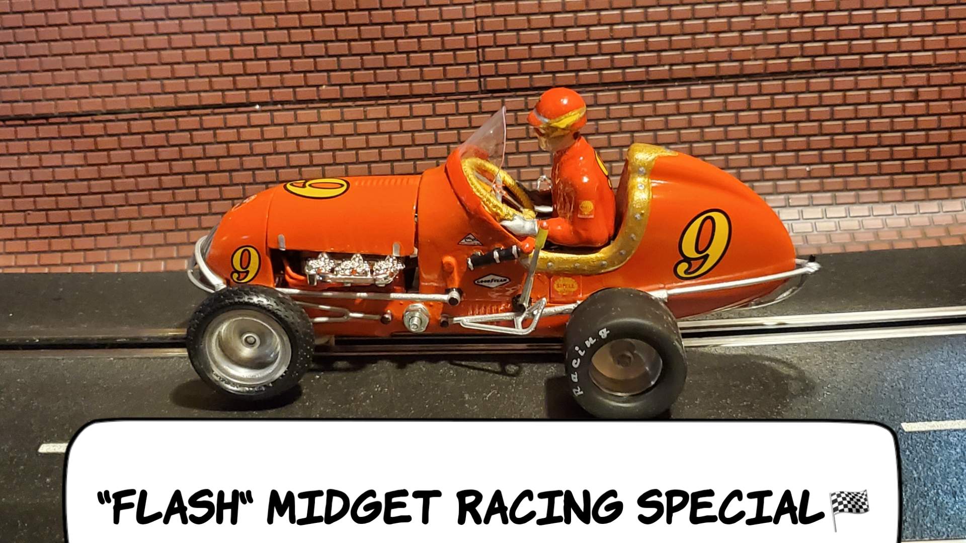 * SOLD 9/2/23 * * Super September Sale, Save $75 off our Ebay $399.99 Store Sale Price * Monogram Midget Racer “Flash” Racing Special 1/24 Scale Slot Car 9