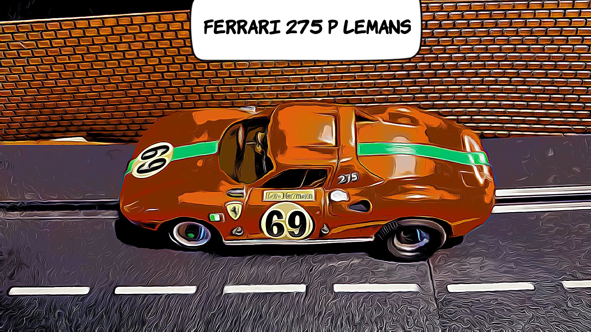 * Sale * Classic Industries Ferrari 275 P LeMans 1:24 Scale Slot Car