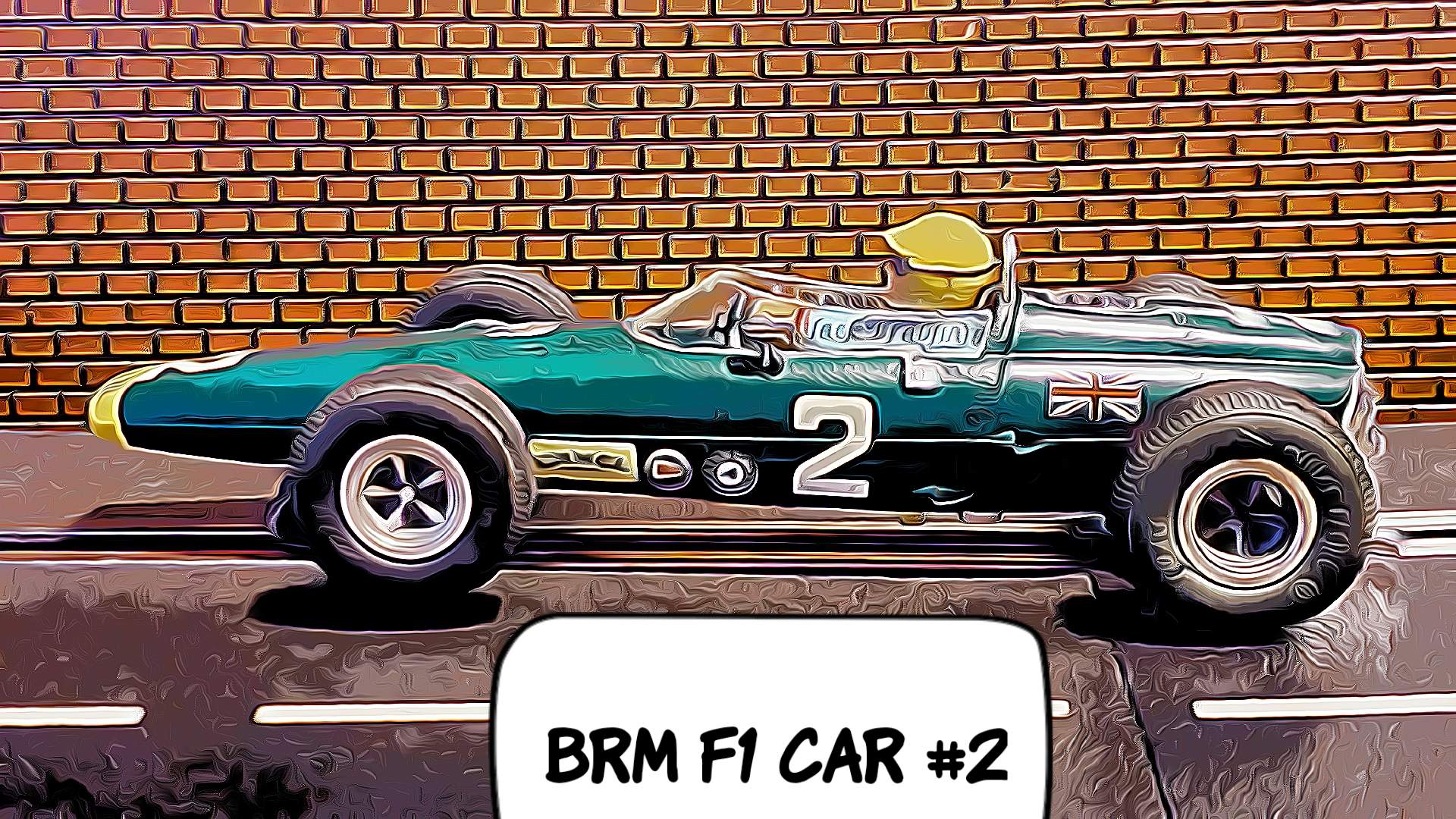 * SOLD 02-28-23 * * Sale * Vintage COX BRM F1 Slot Car #2 in 1/24 Scale