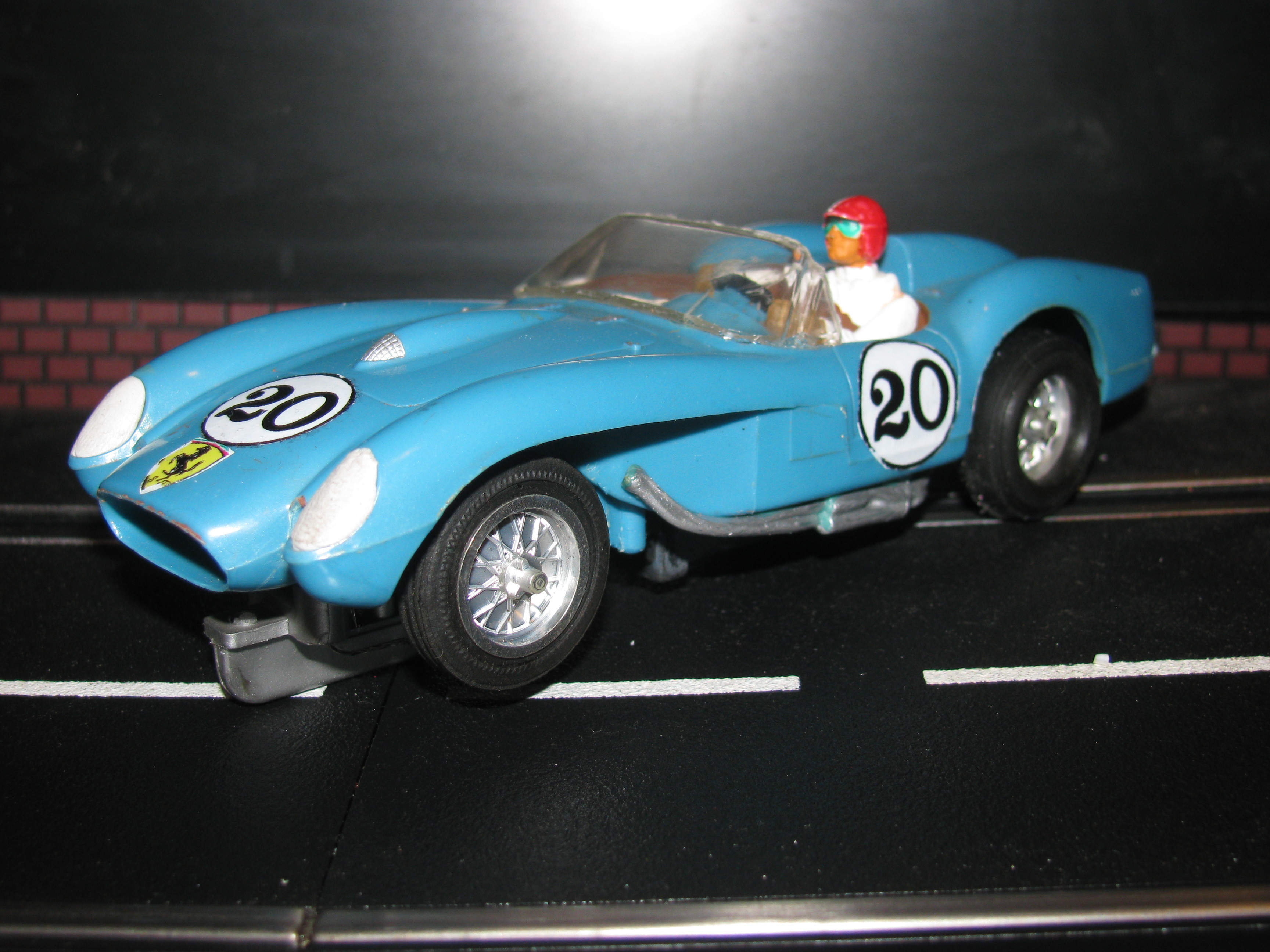 *SOLD* Vintage Ferrari 250 Testa Rossa Slot Car 1/32 Scale – Blue – Car#20