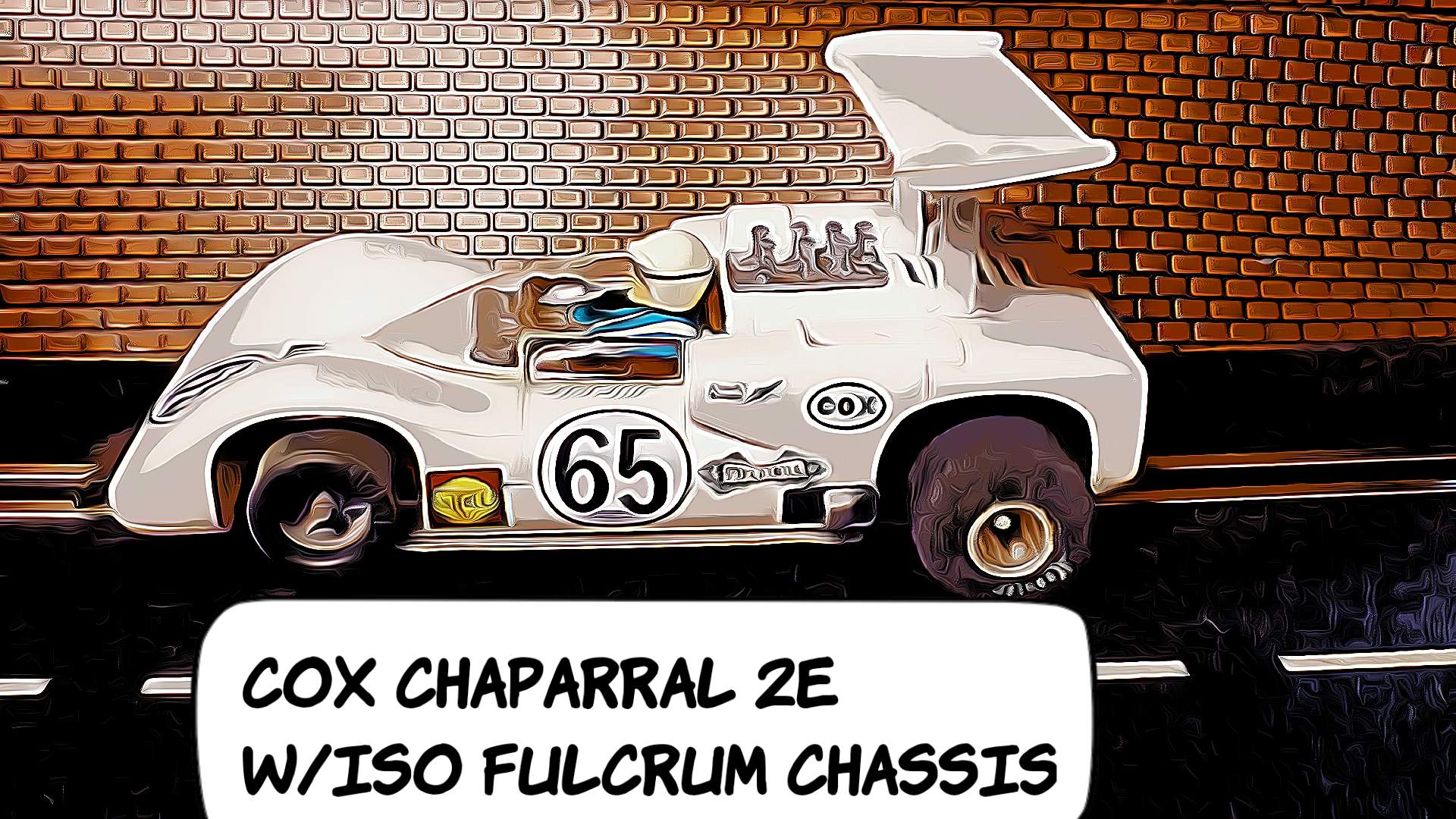 * SOLD 7/14/23 * * Sale * COX Chaparral 2E Can-Am Racer 1/24 Scale Slot Car 65