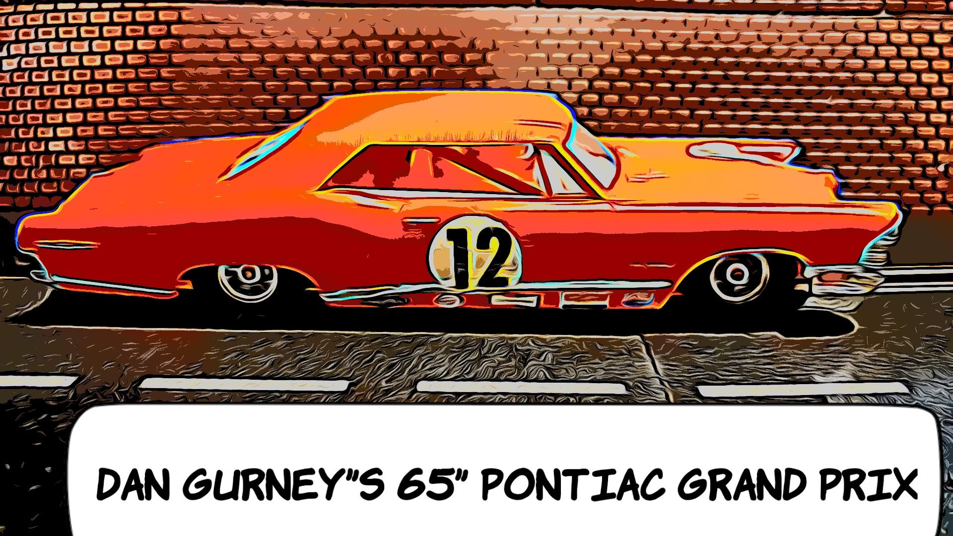 * Sale * IMC Dan Gurney 1965 Pontiac Grand Prix Racer 1/24 Scale Slot Car – Car 12