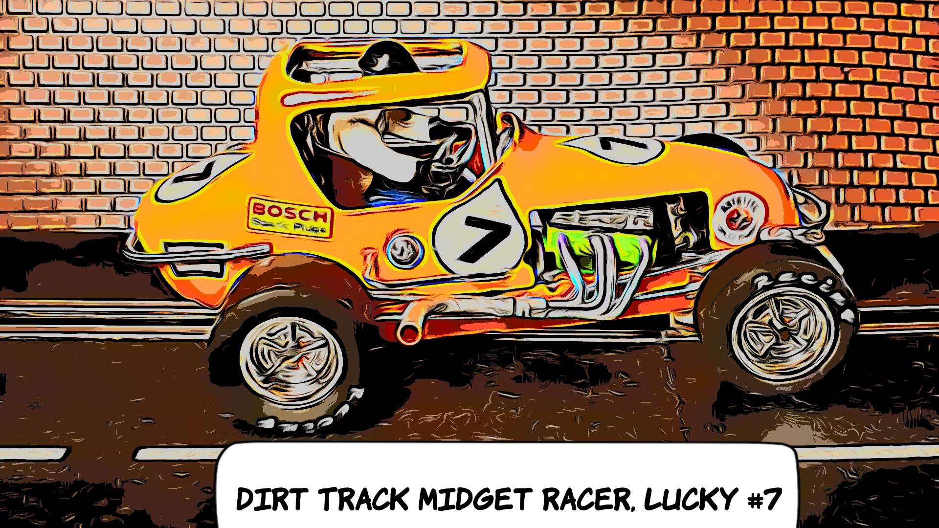 * NEW YEAR SUPER SALE * Monogram Dirt Track Midget Racing Special Slot Car 1/24 Scale Car