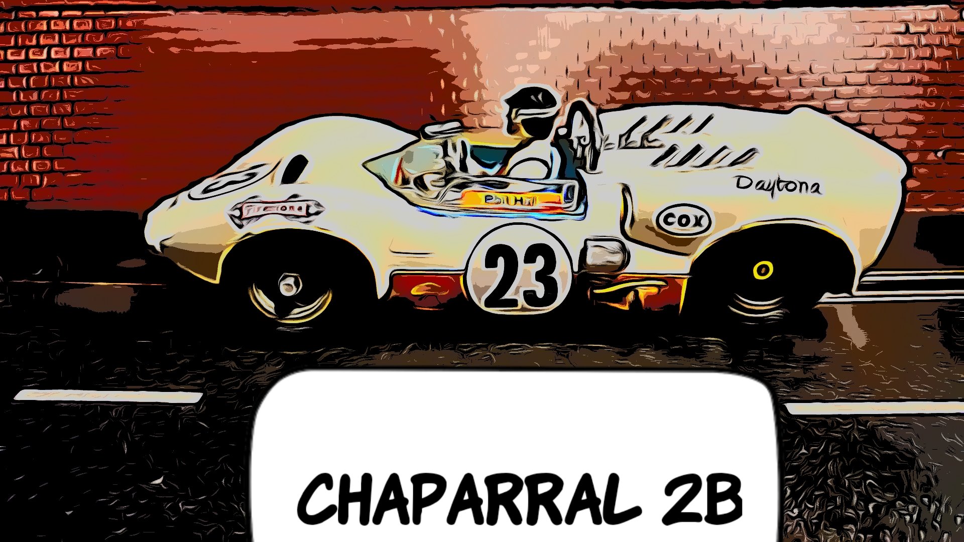 * Sale * COX Chaparral 2B Racer 1/24 Scale Slot Car 23