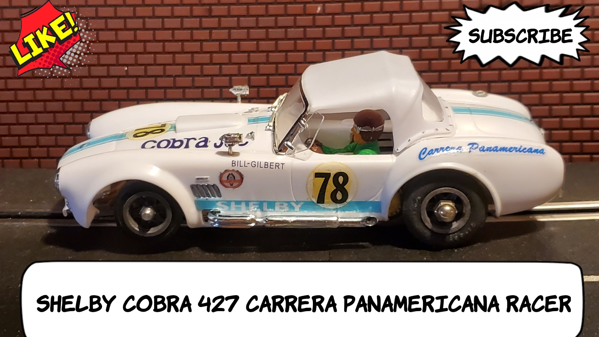 * SALE * Shelby Cobra 🐍 427 Cobra Jet "Carrera Panamericana" Racer 1:24 Scale Slot Car #78