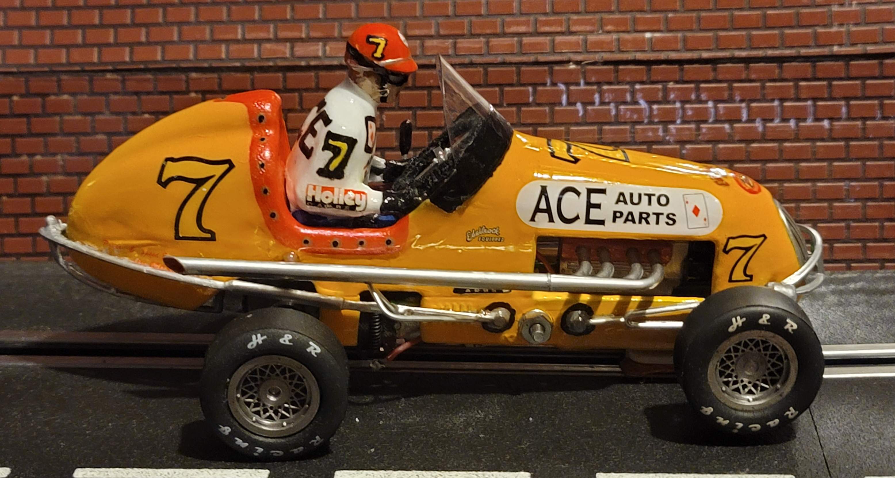 * SUPER SALE * Monogram Midget Racer “ACE Auto Parts” Racing Special 1/24 Scale Slot Car 7