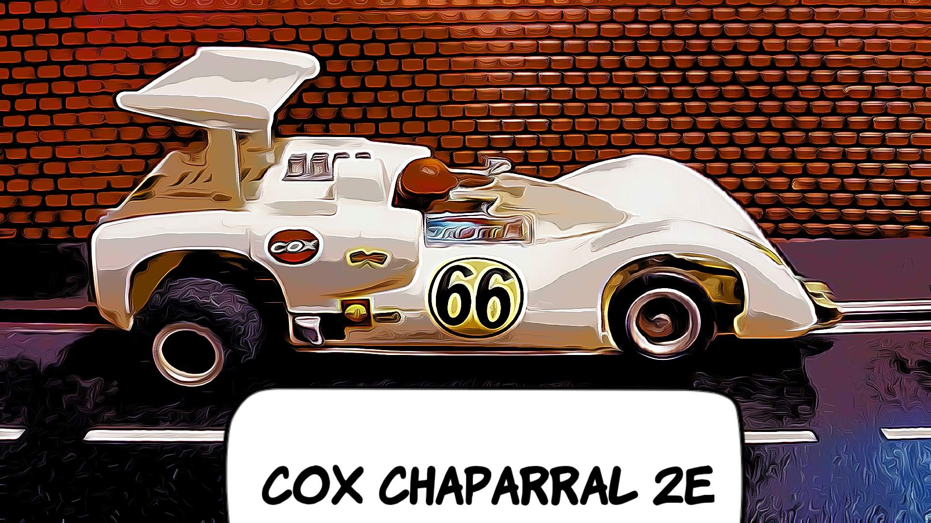 * SOLD * * Sale * COX Chaparral 2E Can-Am Racer 1/24 Scale Slot Car 66