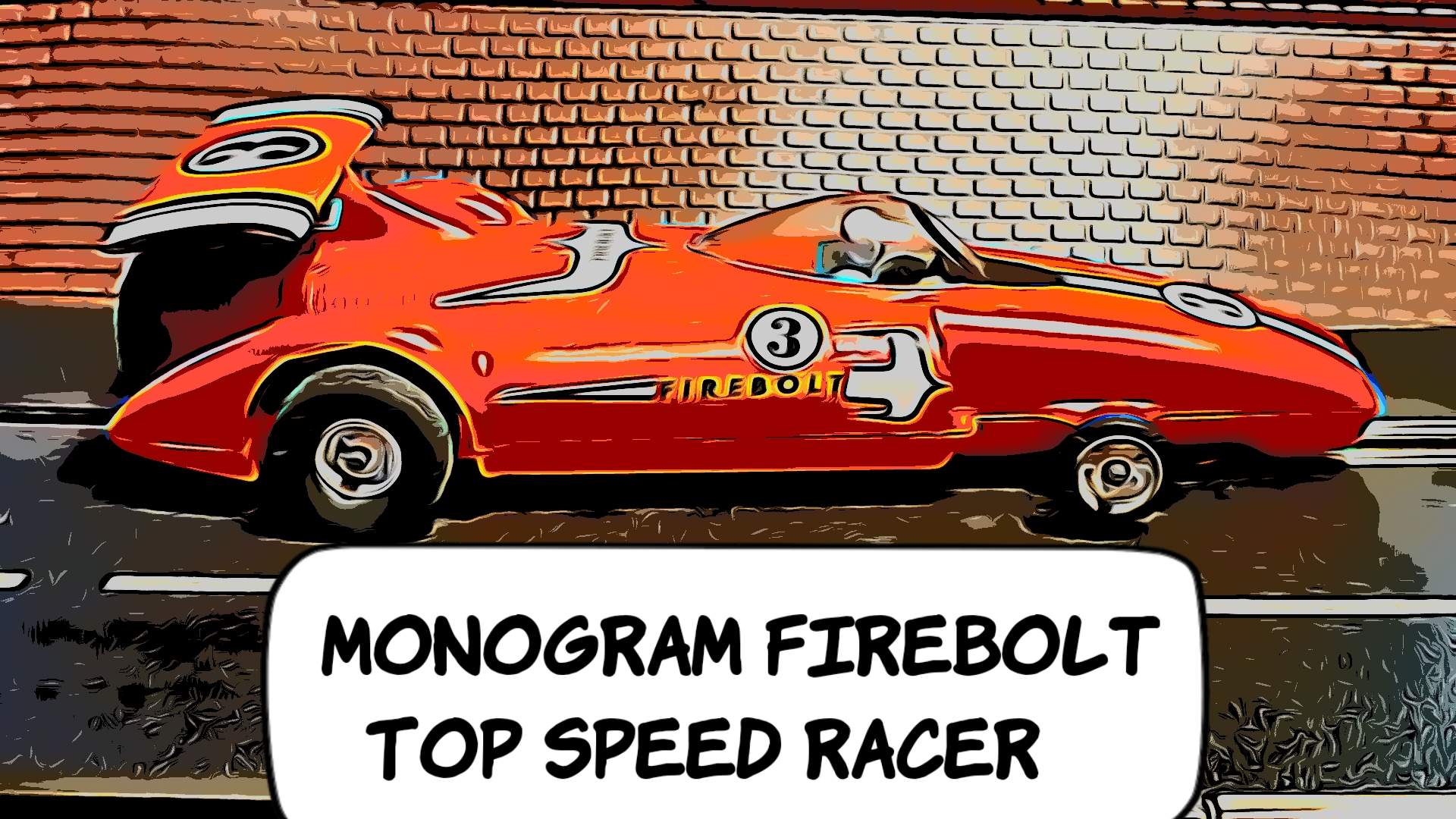Vintage 1959 Monogram the Firebolt “Jet Powered” Slot Car in 1/24 Scale – Car 3