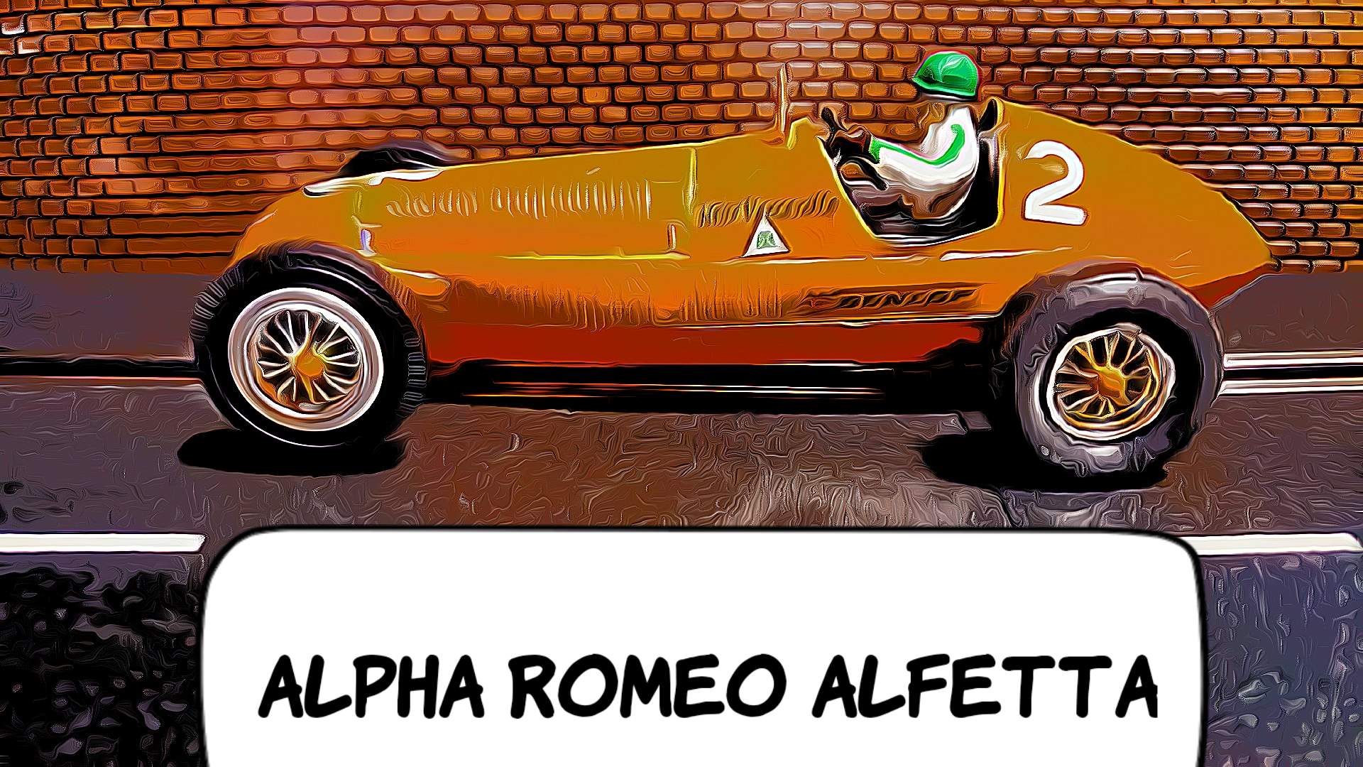 * Sale * 1950 Alpha Romeo Alfetta 158 Slot Car 1/24 Scale – Car #2     
