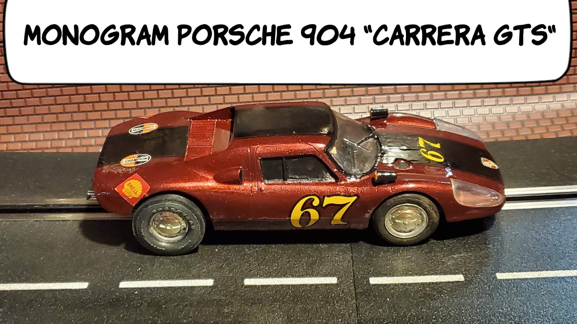 * Black Friday Super Sale, Save $50.00 vs. our Ebay Store Price * Monogram 1965 Porsche 904 “Carrera GTS” Slot Car 1/24 Scale Car 67