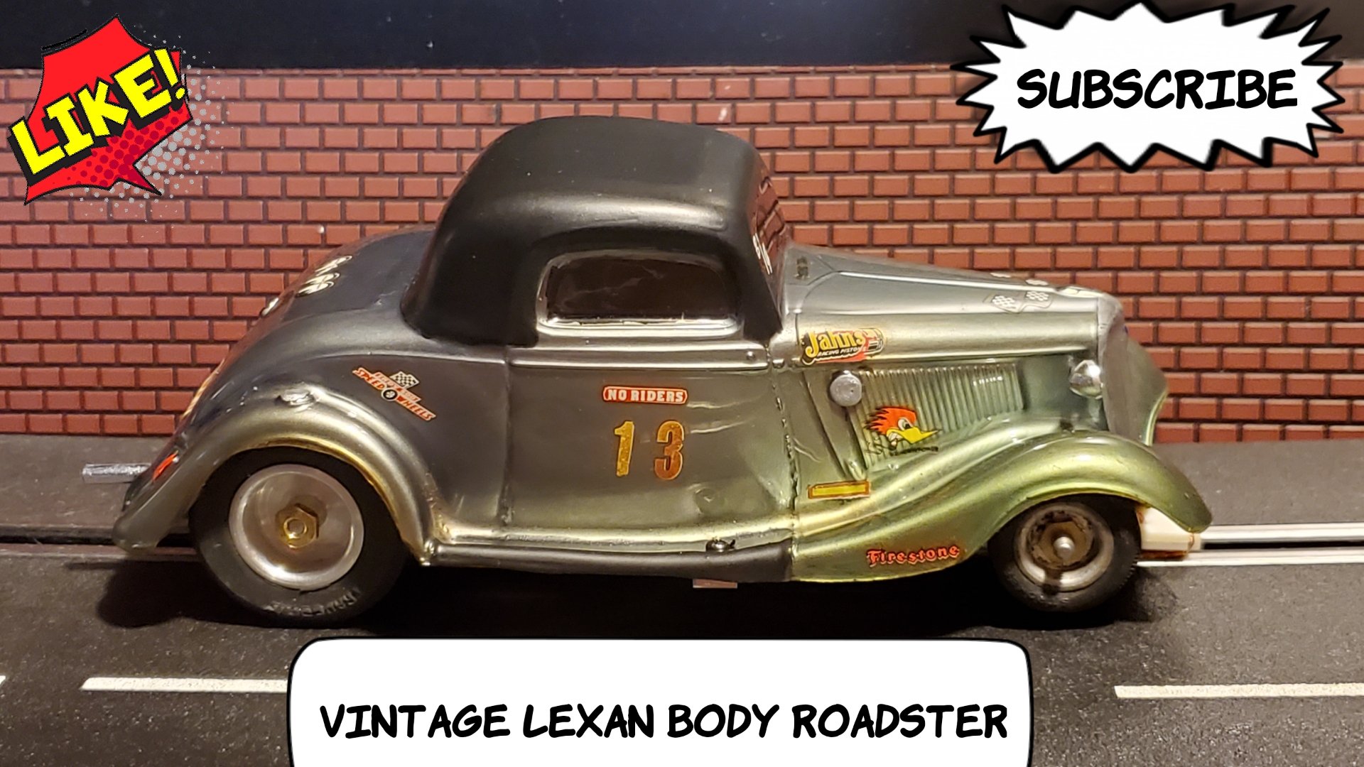 * SALE * Vintage Lexan Body Jalopy Style Roadster "Thunder Road"
