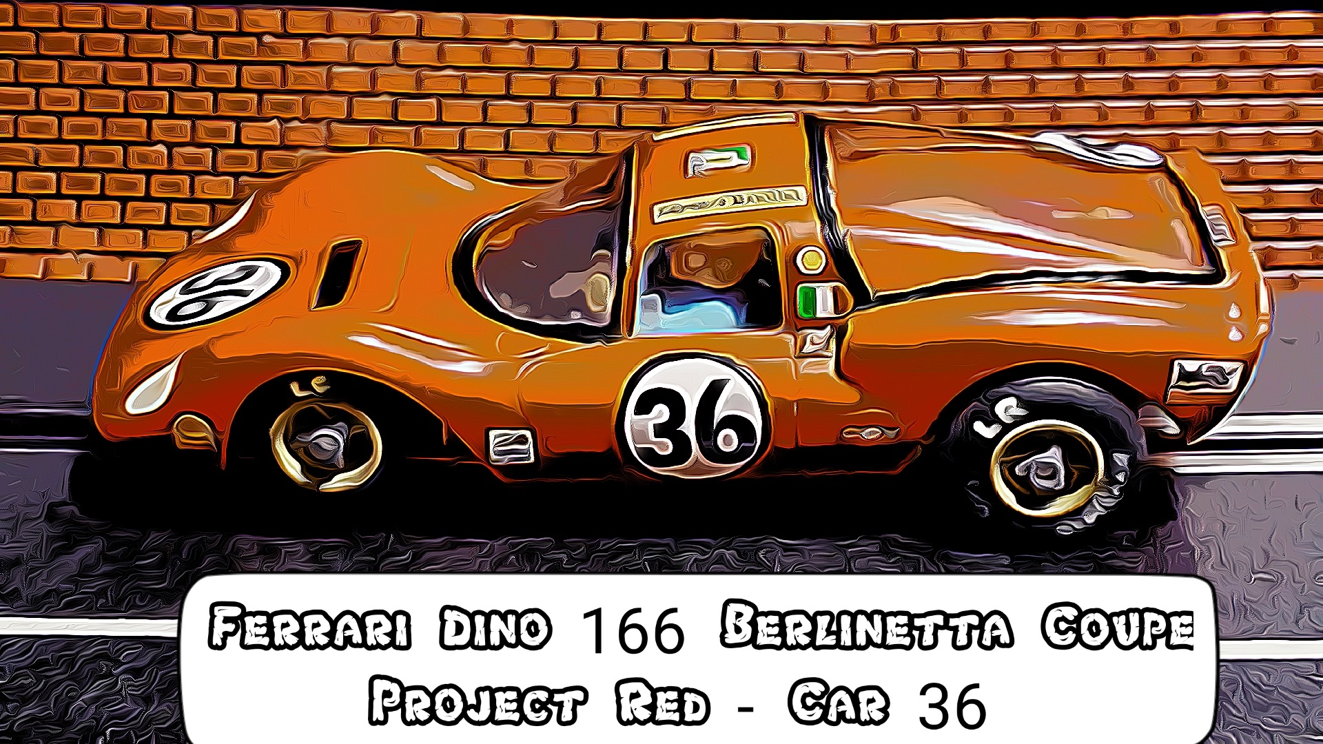 COX Ferrari Dino 166 Berlinetta Coupe Project Red Slot Car 1/24 scale – Car 36