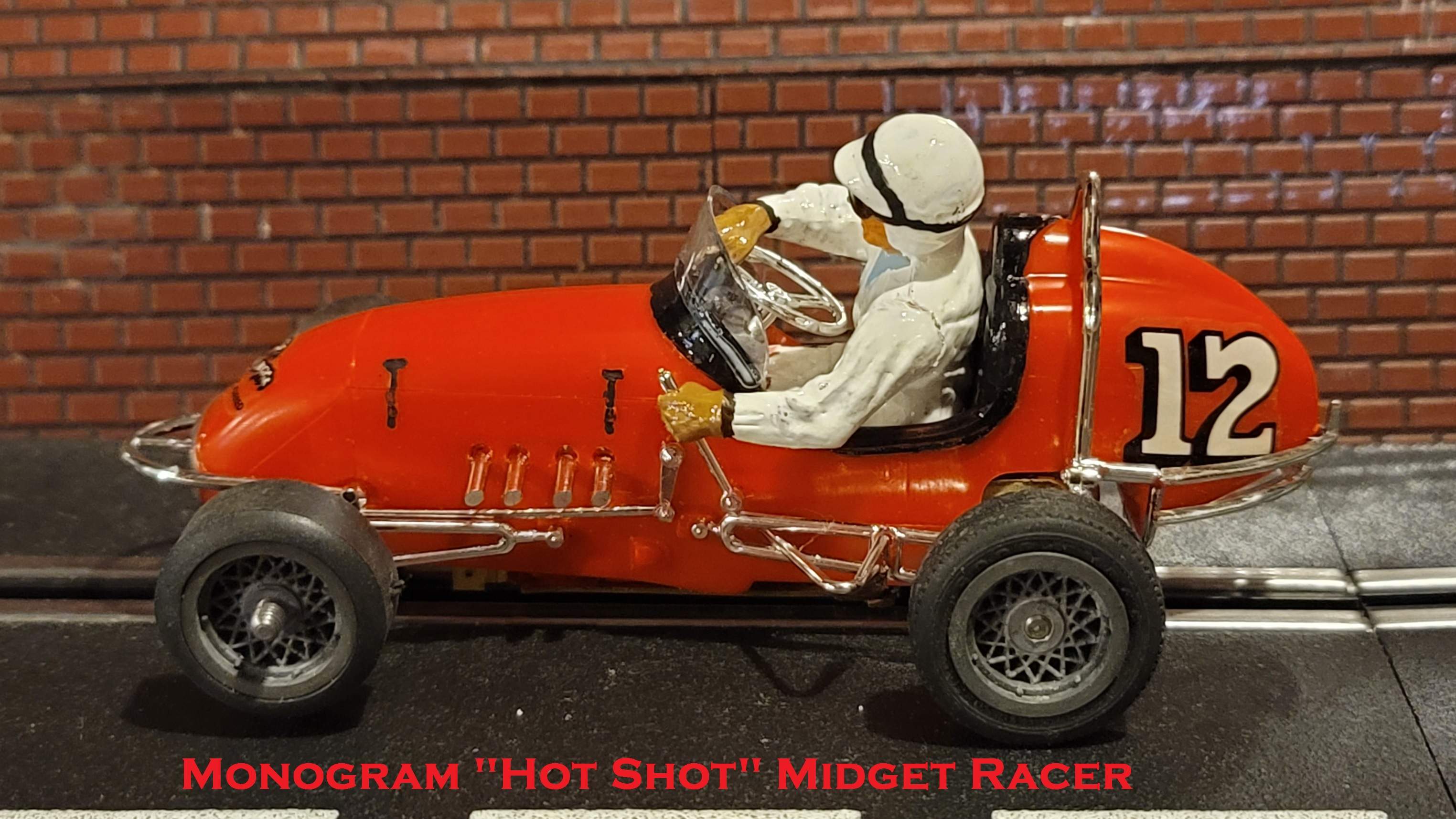 * Sale vs. our $600 Ebay Price * 1967 Monogram Hot Shot Midget Racer Slot Car 1:24 Scale Car 12     