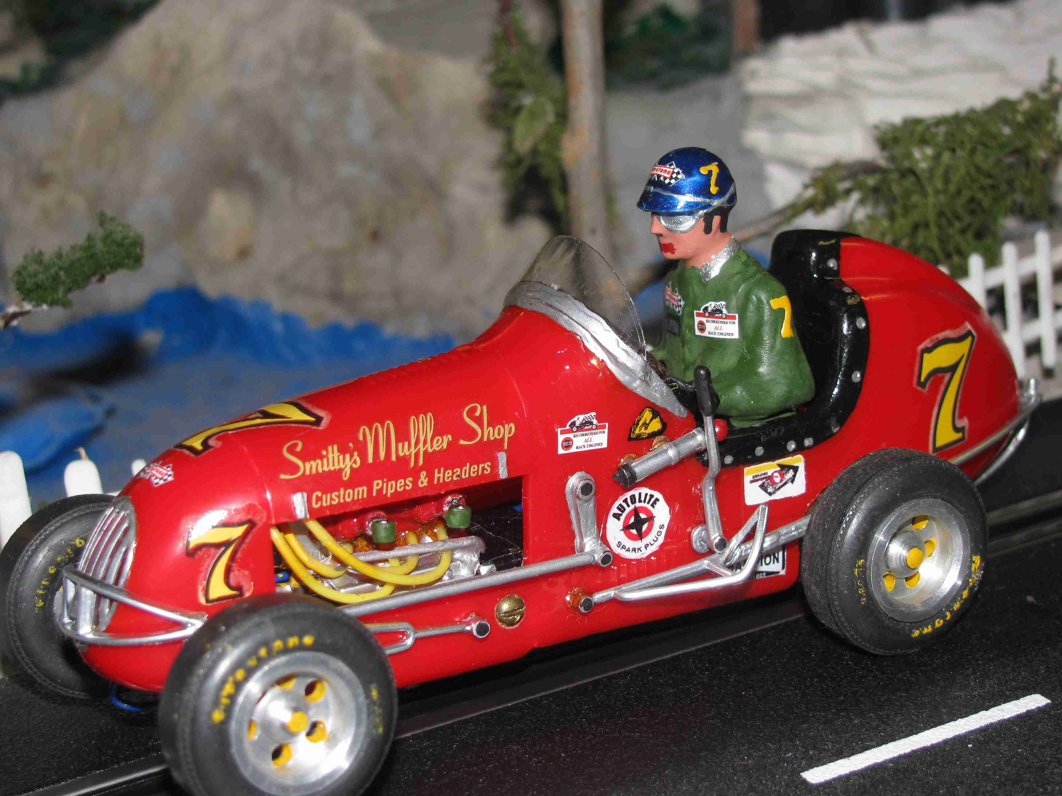 * SOLD * Vintage Monogram Midget Racer Slot Car Racing Special – Slot Car #7