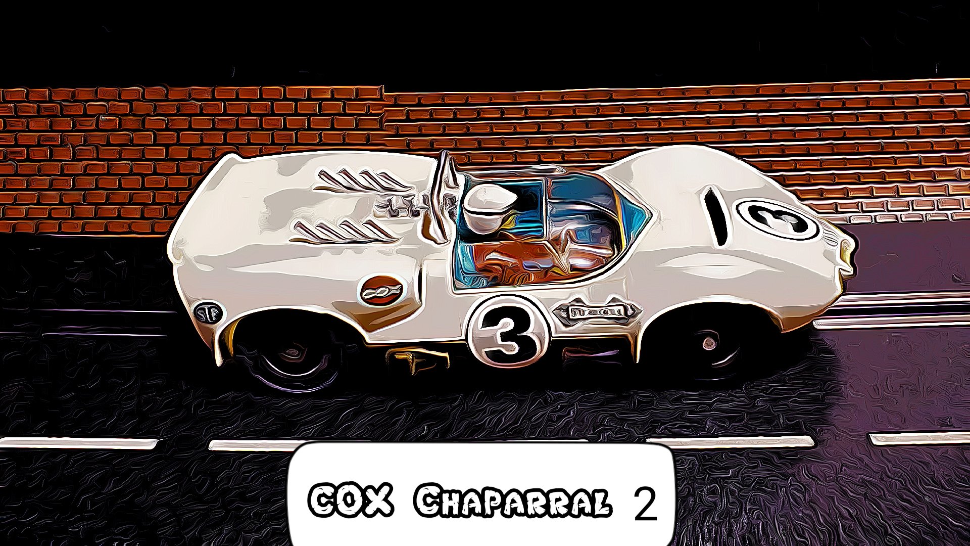 * Spooky Sale * COX Chaparral 2 Slot Car Phil Hill Racer 1/24 Scale Car #3