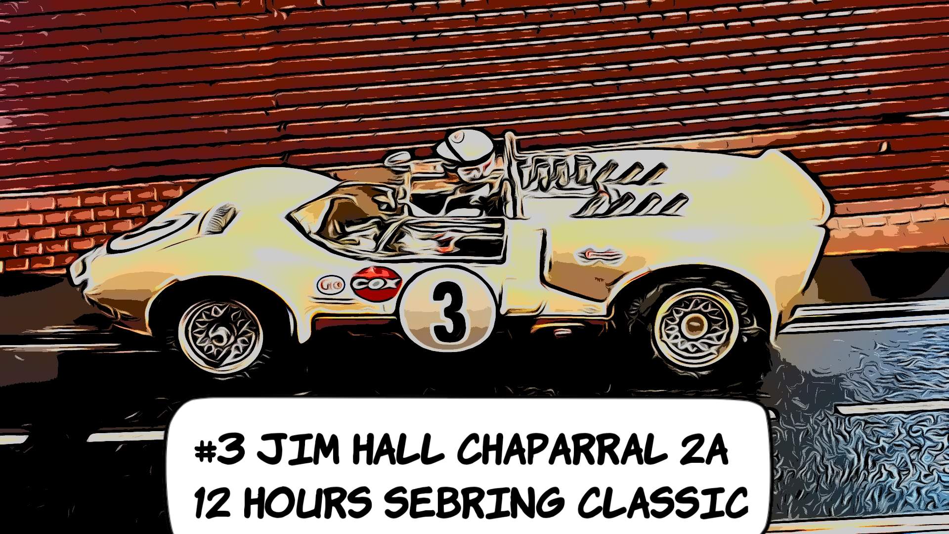 * SALE, Save $50 off vs our $279.99 Ebay Store * COX Chaparral 2A Jim Hall Sebring 12 Hours Racer 1/24 Scale Slot Car 3 (Traditional Jim Hall 12 Hours of Sebring Livery)