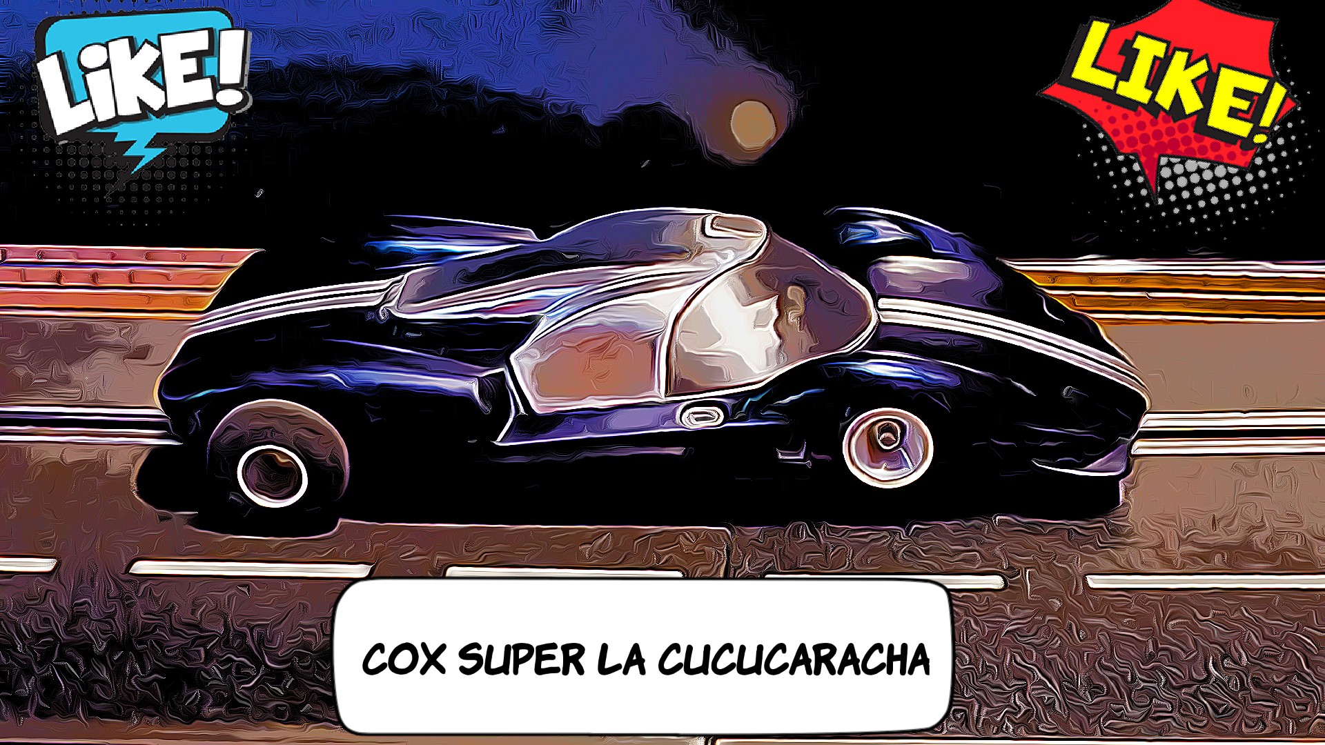 *SOLD* * SPECIAL SALE PRICE - HOLD for Chris C.* VERY RARE COX Super La Cucucaracha “Super Cuc” 1:24 Scale Slot Car