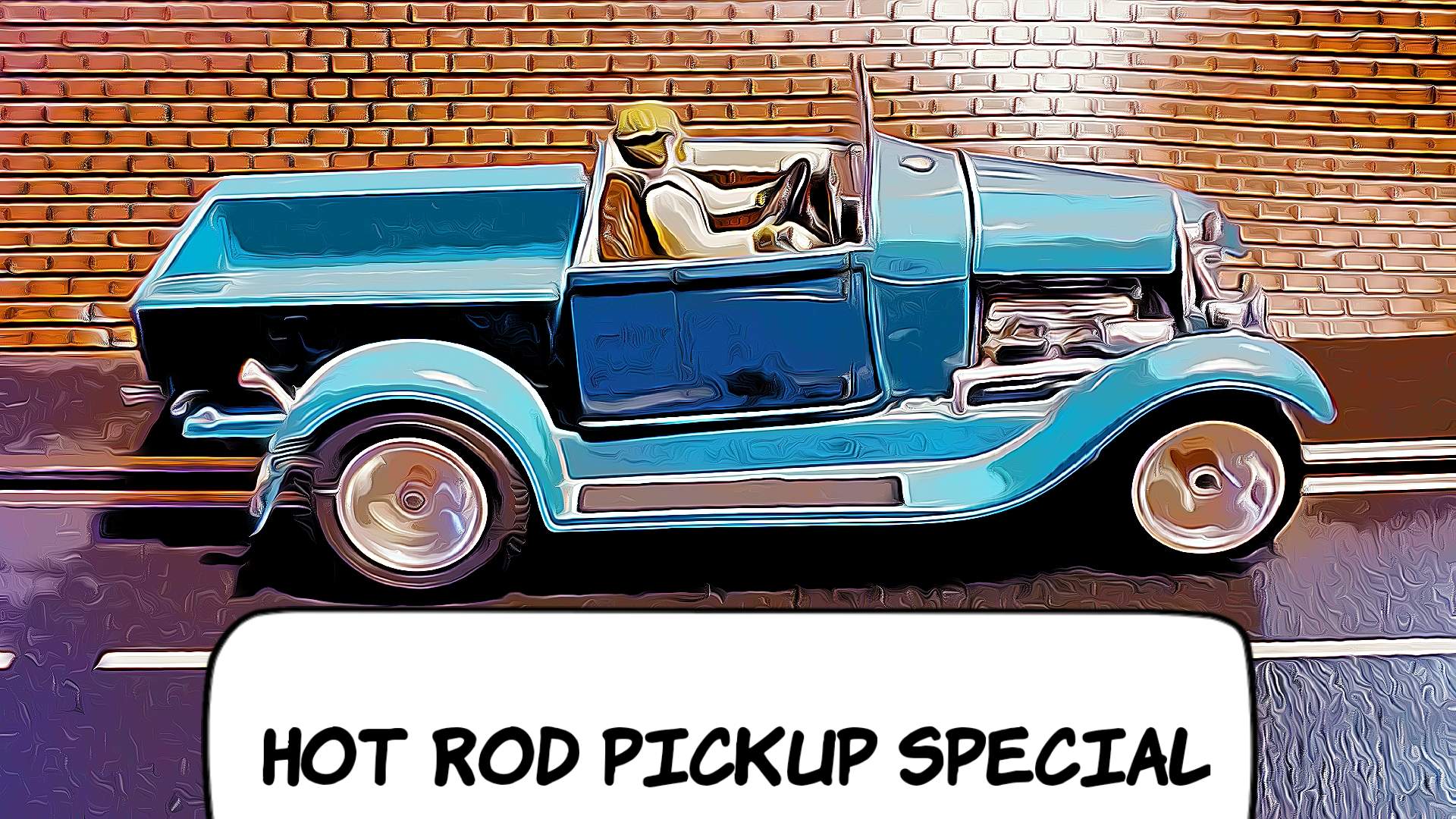 * SALE, Save $50 vs. Ebay * FORD Hot Rod Pickup Truck Slot Car 1/24 Scale