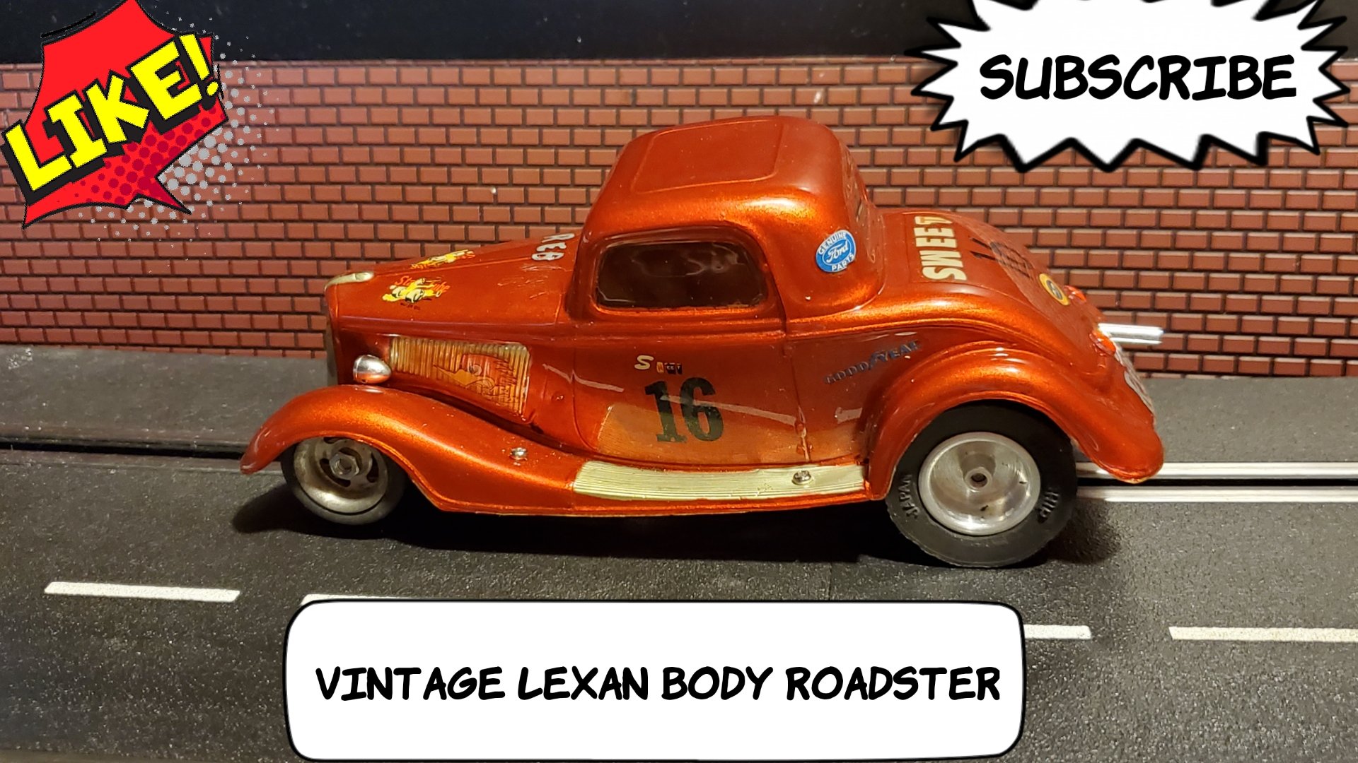 * SALE * Vintage Jalopy Roadster Sweet Rebels Slot Car #16 1:24 Scale
