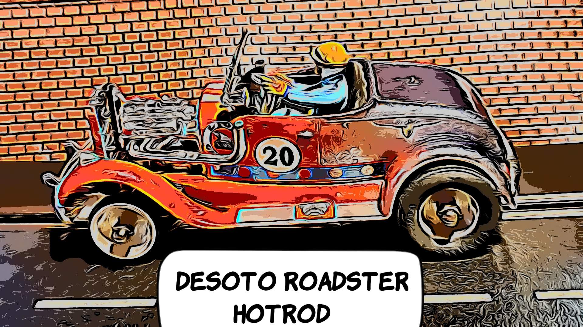 * Sale * Revell International DeSoto “Bull Dog” Hot Rod Roadster Slot Car 1/24 Scale