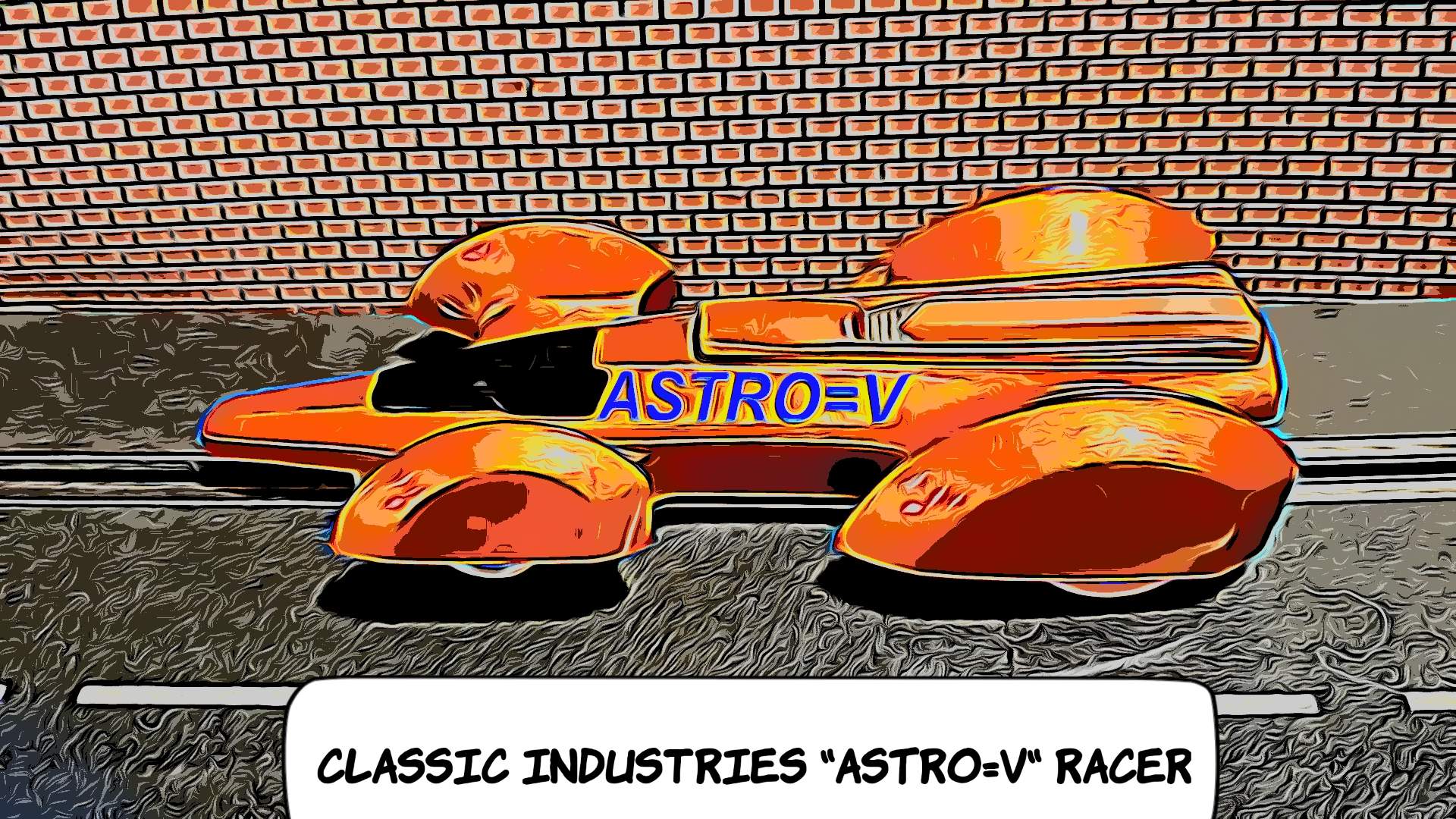 * Sale * 1965 Classic Industry Astro-V Lightweight Racer Slot Car 1:24 Scale     